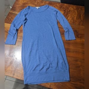 James Perse - Raglan Sweatshirt Dress WXT6461 | Size 0 | Periwinkley Blue